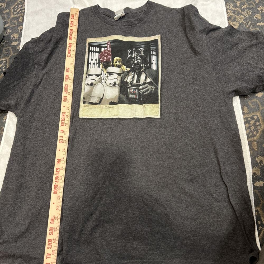 Star Wars Empire Photo Lab Gray T Shirt Chewy Darth Vader Stormtroopers 3XL